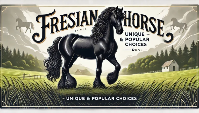 Friesian Horse Names: Unique & Popular Choices